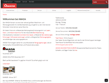 Tablet Screenshot of amada.de
