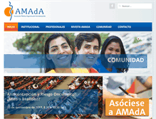 Tablet Screenshot of amada.org.ar