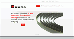 Desktop Screenshot of amada.at