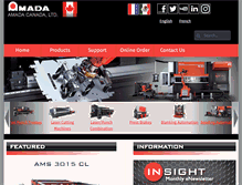 Tablet Screenshot of amada.ca