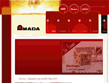 Tablet Screenshot of amada.sk